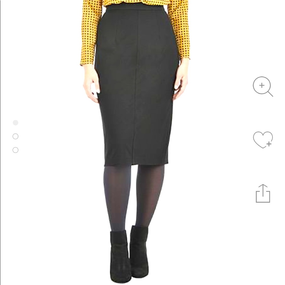 Ponte Knit Pencil Skirt